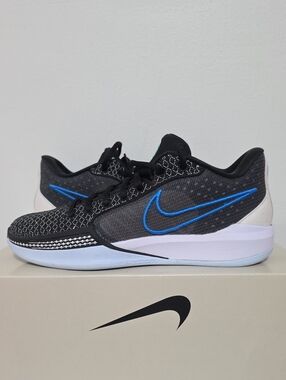 Nike Black and Blue Men's Athletic Sneakers